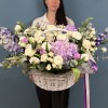 Авторская корзина Цветочный рай